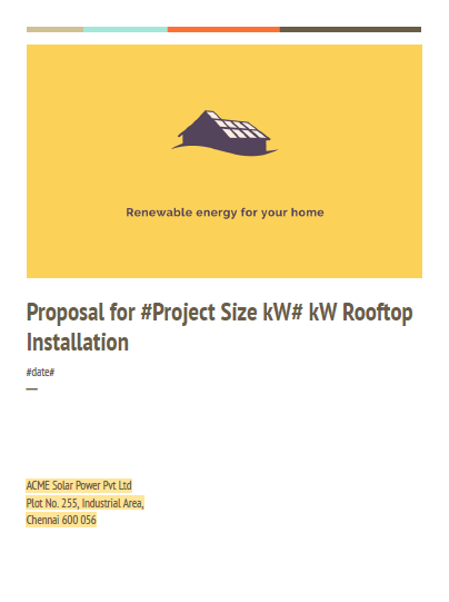 details proposal template for solar project